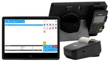 HP Engage Go Mobile Retail tablet and Epson receipt printer