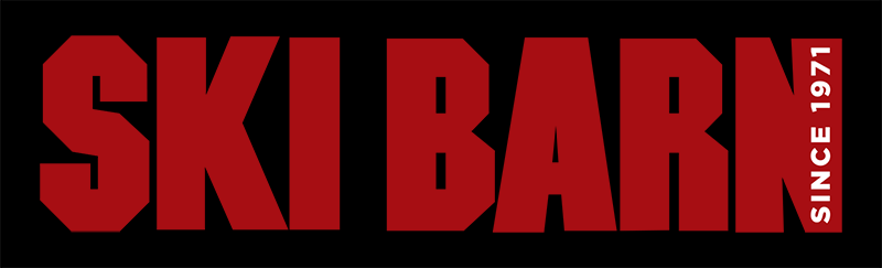 Ski Barn since 1971 Logo with black background