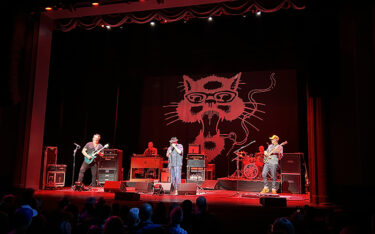 The band, Blues Traveler, playing at the Lebanon Opera House in Lebanon, New Hampshire.