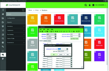 Creating an NCR Calendar screenshot.